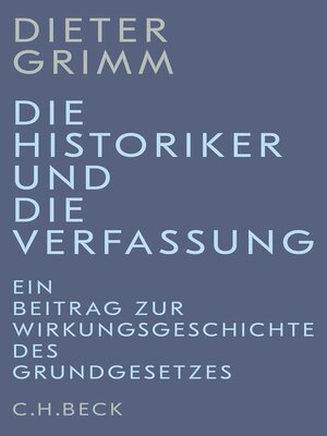 cover image of Die Historiker und die Verfassung
